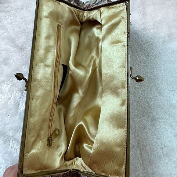 Y2K Express Sequin Beaded Floral Clutch Bag Purse Cocktail Party Glam Colorful - Picture 4 of 6